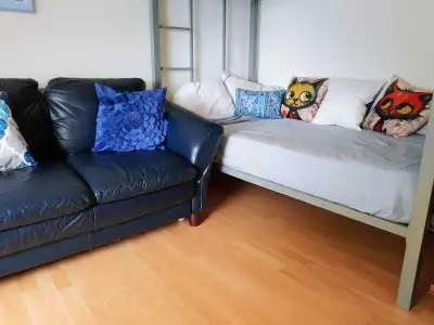 Available Immediately! REDUCED from 750! Nice, safe, quiet neighbourhood. Furnished front living spa...