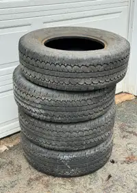 “Bridgestone Tires, Dueler A/T, LT 265/70R 17” $350 for the lot.
