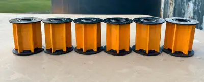 6 orange meter rolls for 1910 air cart meter. Used for 400ac
