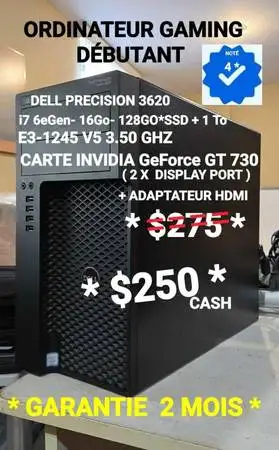 ORDINATEUR GAMING DÉBUTANT- i7 4eGen-20Go- 120GO*SSD+ 1 To, View more