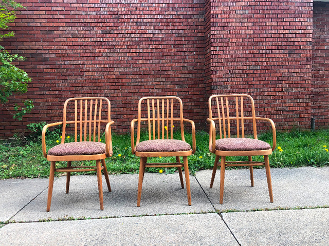 Vintage Mid-Century Bentwood Chairs in Chairs & Recliners in Moncton - Image 2