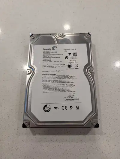 New HDD 1Tb 1000Gb SATA 7200rpm Seagate Barracuda, View more