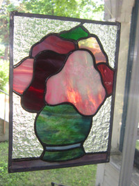 Stained Glass ~ Window ~ Hanger with 1 Crack
