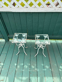 2 Side Glass Tables