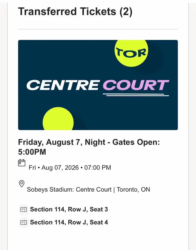 wta ticket
