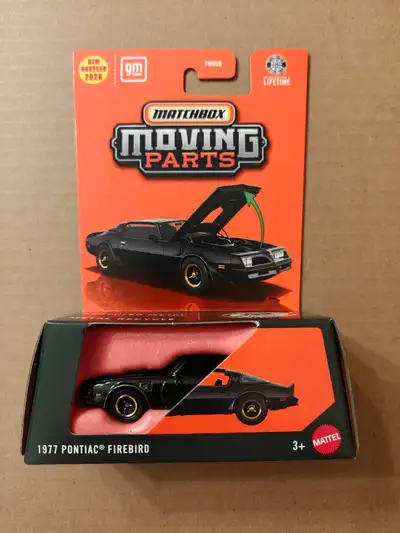 New Matchbox Moving Parts 1977 Pontiac Firebird 1:64 diecast car, View more