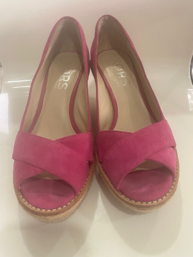 Michael Kors Fuchsia Suede Wedges - 6.5M in Other in Calgary