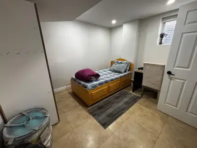 One private room for rent with shared kitchen and washroom Single bed, mattress, cupboard and comput...