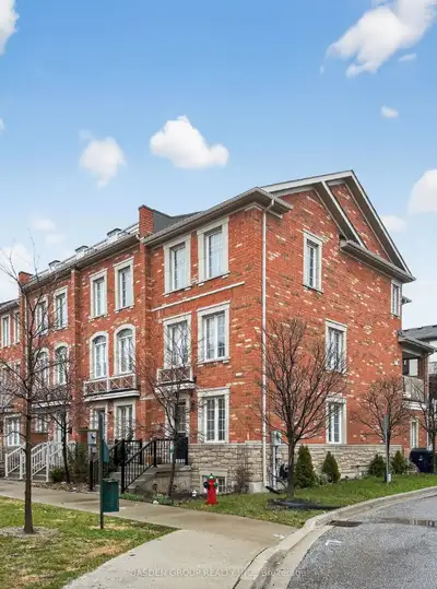 Style meets functionality in this 3+1-bedroom townhouse in Toronto, boasting a fully renovated kitch...