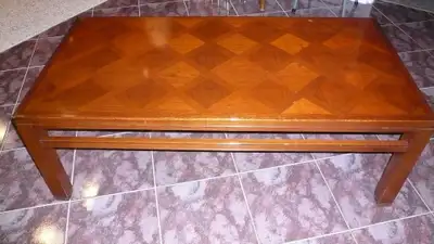 Coffee table and end table set well maintained, View more