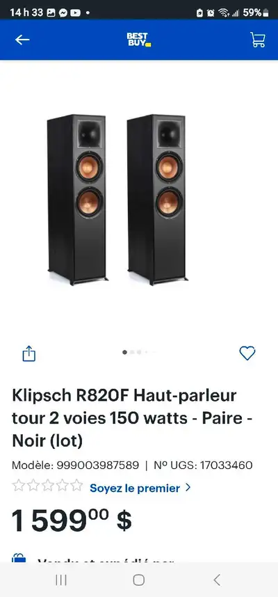 Je vends pour les deux pour 450$ il y a des personnes qui vent plus cher que ça pour un seul colonne...