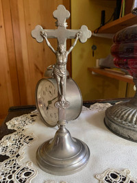Rare Memento mori crucifix de nun sœur de 1870 croix skull