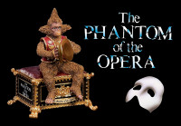 Phantom of the Opera musical. Monkey plays the tambourine.
