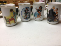 Collection de 4 tasses Norman Rockwell