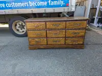 Brown solid wood dresser