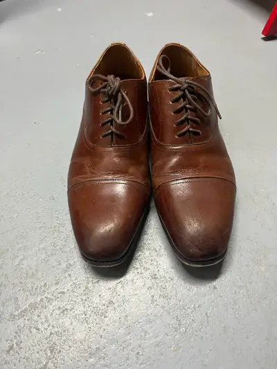 The shoes were only worn once. I nought them from Moores and have the receipt for proof.