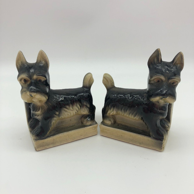 Vintage Scottish Terrier Dog Ceramic Bookends in Arts & Collectibles in City of Toronto - Image 2