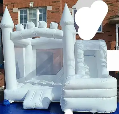 White uxury Bouncy Castle for Rent!!!!, View more