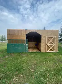 LIKE NEW 10x24’ shelter with stall panels