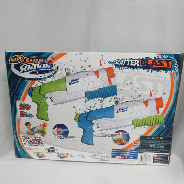 NERF Super Soaker Scatter Blast 2-pack 412931 Shoots 34 Feet in Toys & Games in Red Deer - Image 3