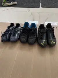 Soccer cleats sizes 1, 2 and 3
