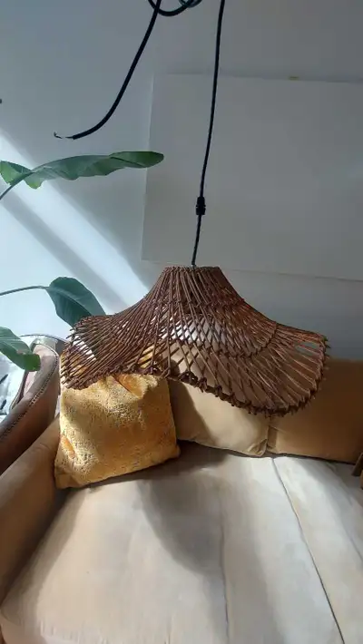 Rattan hanging light, View more