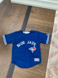 BLUE JAYS MAJESTIC Official Baseball Jersey Size Youth 4T 
