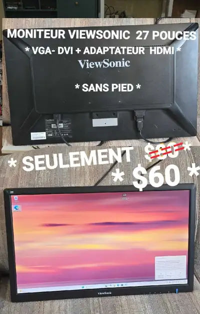 MONITEUR  VIEWSONIC  27 POUCES, View more