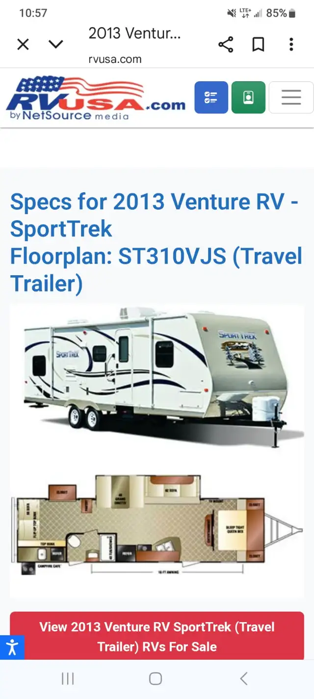 2013 Sporttrek Camper in Travel Trailers & Campers in Regina - Image 3