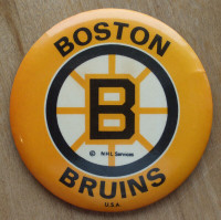 Macaron épinglette des Bruins de Boston vintage