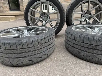Size: 245/40R18 2x Brand New Michelin X-Ice Snow (only 1 season of light use) 2x Pirelli Winter Sott...