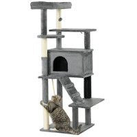 58” Cat Tree for Large Cats Adult, 58" Tall Cat Tree with Scratc