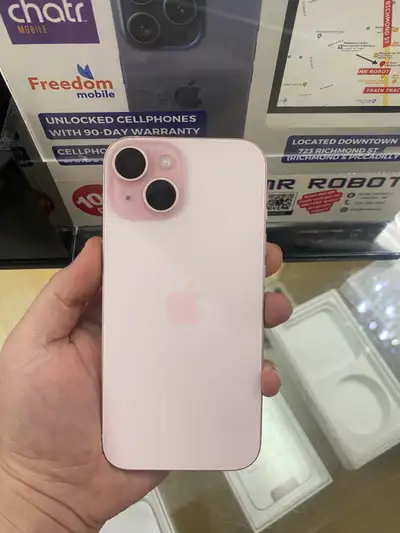 iPhone 15 – 128GB – Pink – 100% Battery – Like New, View more