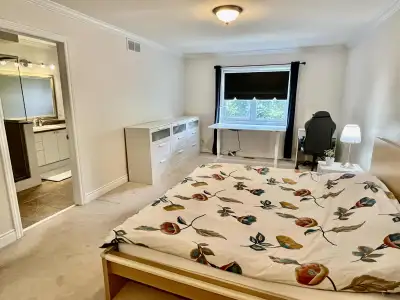 All-inclusive and fully furnished in a large master bedroom with ensuite bathroom located on Pinecre...