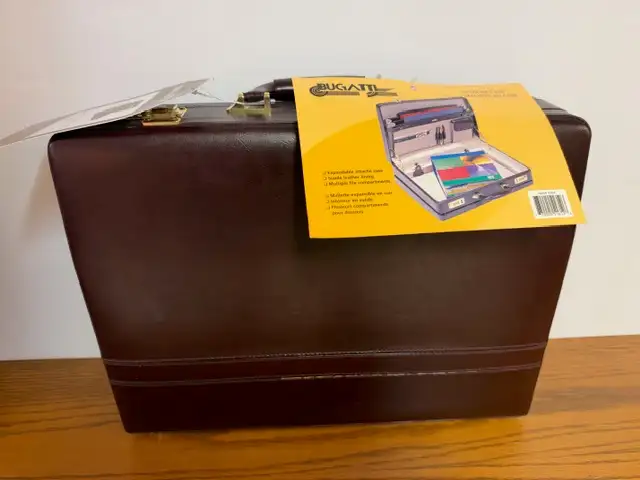 Leather Bugatti Briefcase