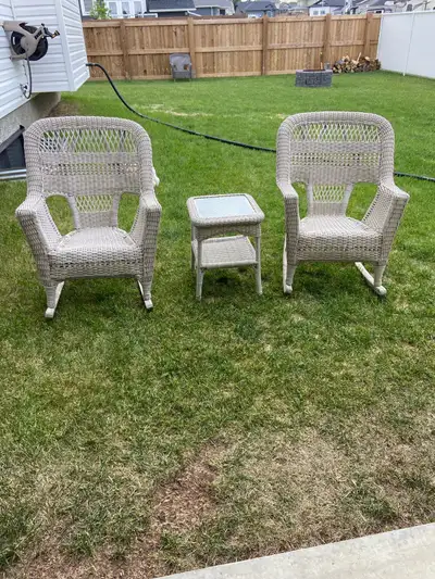 wicker rocking set, View more
