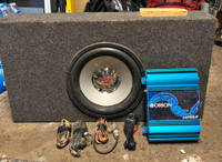 Rockford fosgate 12 inch sub and Orion amp
