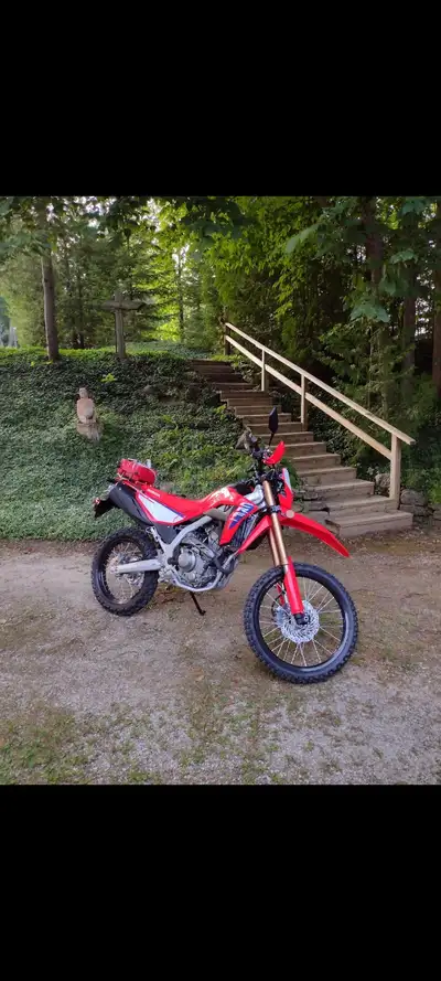 Mint condition 2025 Honda CRF L. 1300 kms Mature Rider never driven in the rain or off-road. Gently...