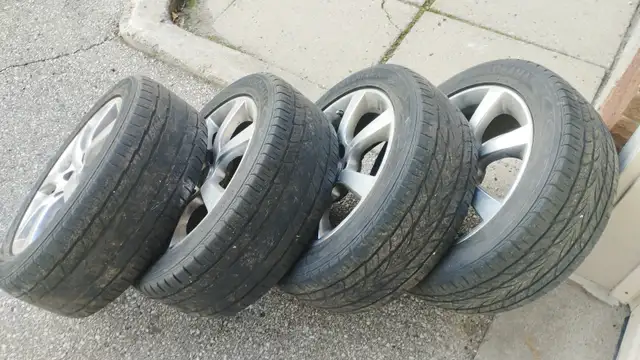 4x INFINITY 215/55 R17 Yokohama Tires + Great Rims! in Tires & Rims in City of Toronto - Image 3