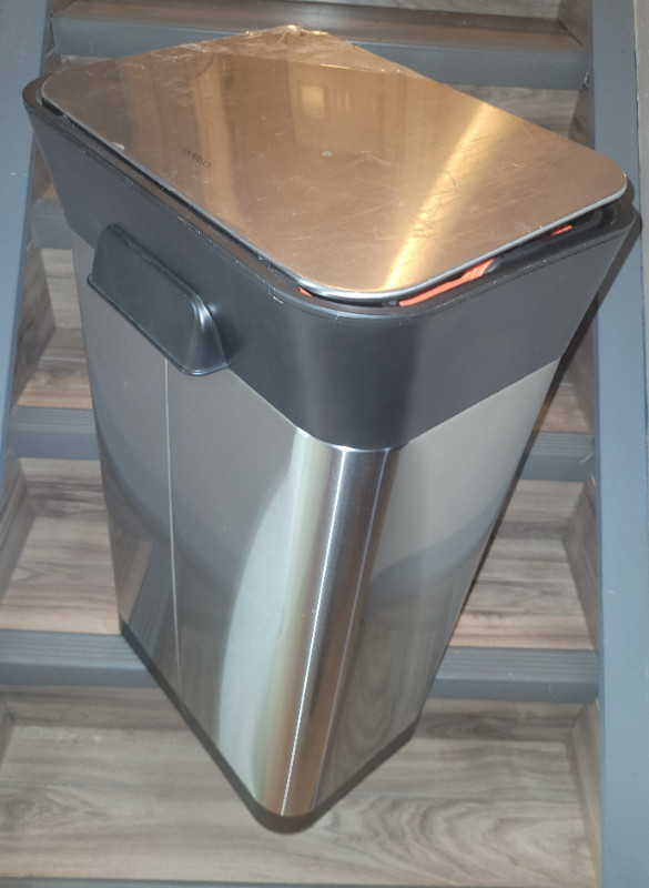 JOSEPH JOSEPH stainless steel Titan Trash compactor garbage can in Other in Red Deer