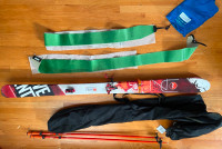 Touring skis, bindings, poles. 177 Movement Buzz. Like new