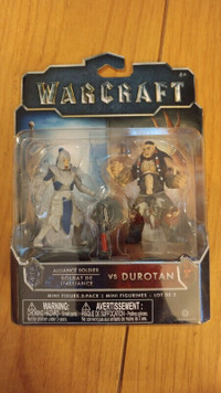 Warcraft Alliance Soldier VS Durotan Mini Figure 2 Pack
