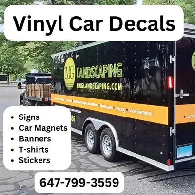 AFFORDABLE VINYL DECALS FOR CARS, TRUCKS & COMMERCIAL VEHICLES!, View more