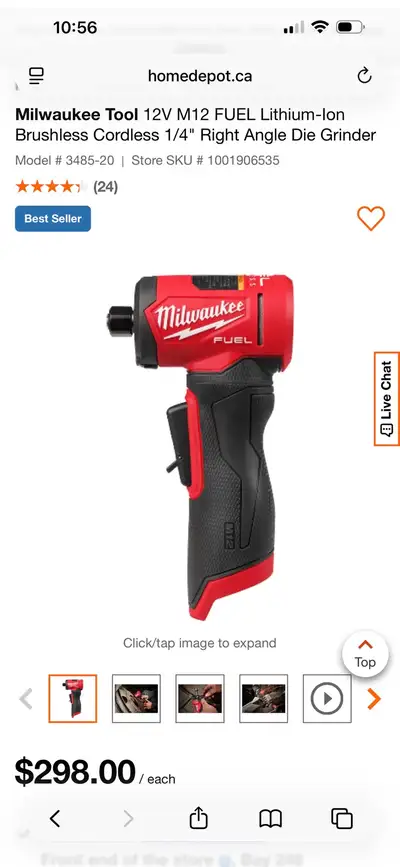 Milwaukee Die Grinder, View more
