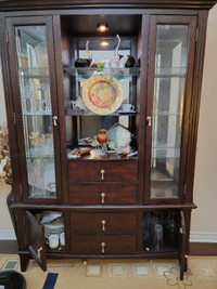 Urgent Moving sale-  Wooden China cabinet/ display armoire