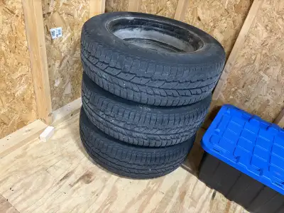 I am selling a set of four snow tires mounted on rims, size 215/65R17, perfect for winter driving. T...