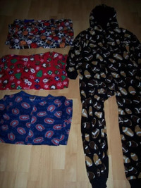 Très beaux pyjamas d'hiver chauds (une pièce) garçon 10-12 ans