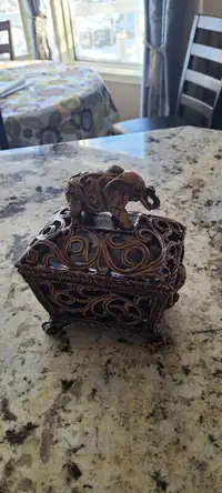 Decorative Small Box with Elephant