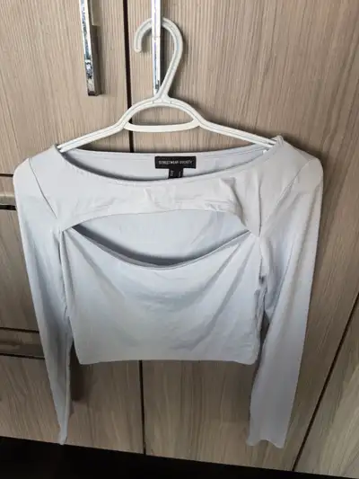 Streetwear Society Long Sleeve Cutout Top, View more