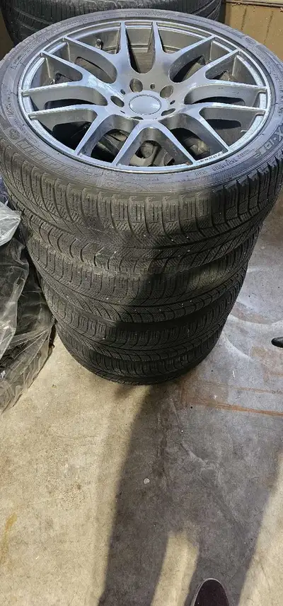 19 inch winter rims and tires. These fit a 5 x 120 bolt patern. These ones were on a 2013 Acura TL,...